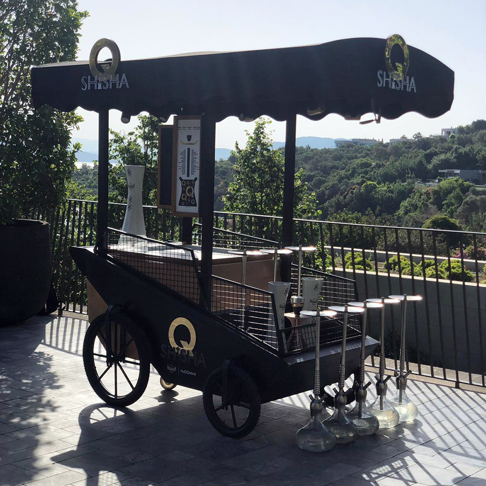 Shisha Hookah Stand Mobile Hookah Kioske Kiosk