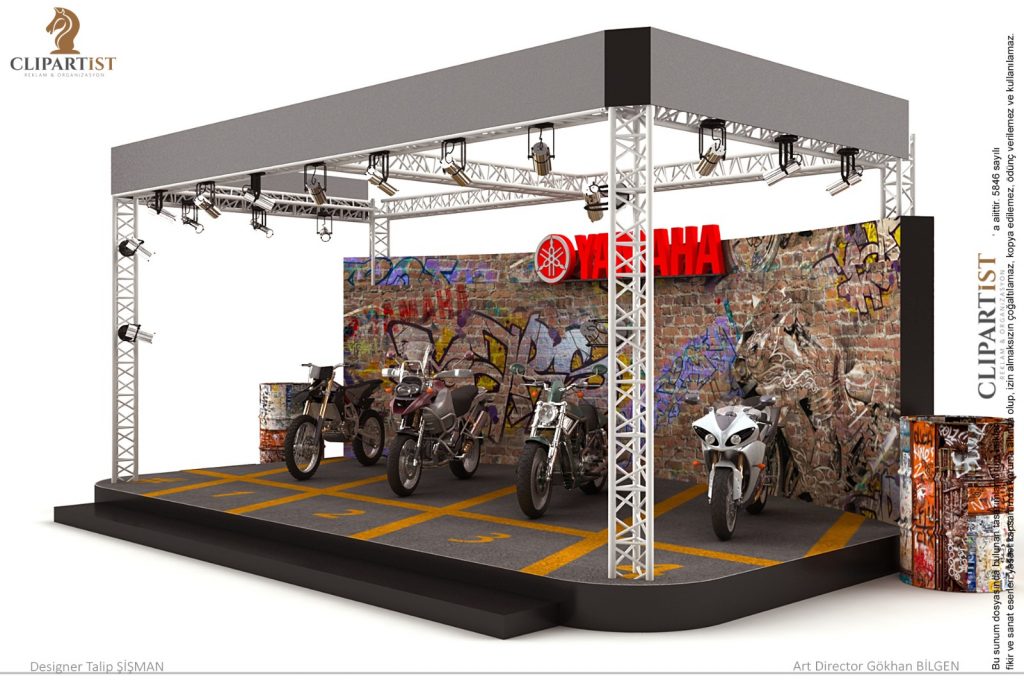 Motobike Motorcycle Show – Motorcycle Stand Design – Yamaha